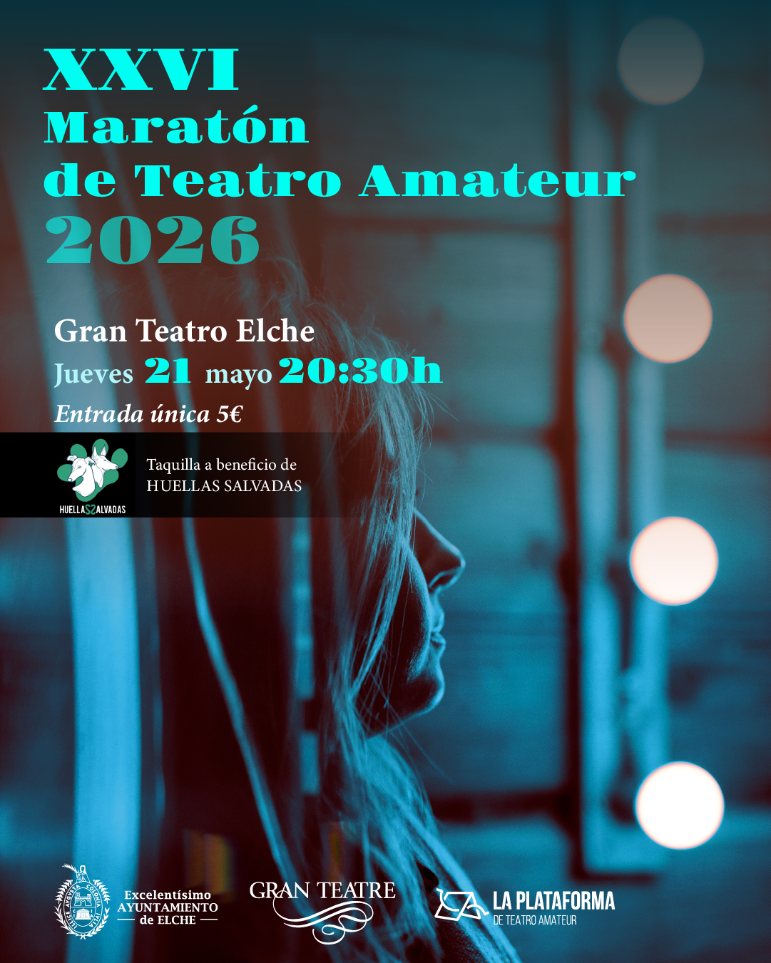 El Gran Teatro acoge el próximo 21 de mayo la XXVI Maratón de Teatro Amateur