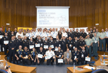 La UEAM de la Policía Local de Elche recibe un galardón por sus buenas prácticas en protección animal
