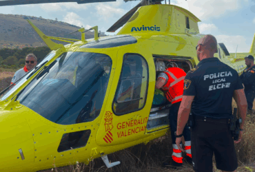 Policía Local coordina la asistencia a un parapentista herido tras una caída en el Camino del Carabassí