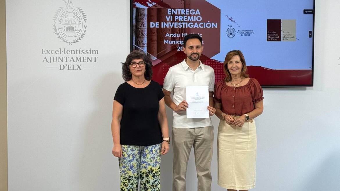 Un treball sobre el Camp d’Elx en el segle XVII, Premi d’Investigació de l’Arxiu Històric Municipal 2026