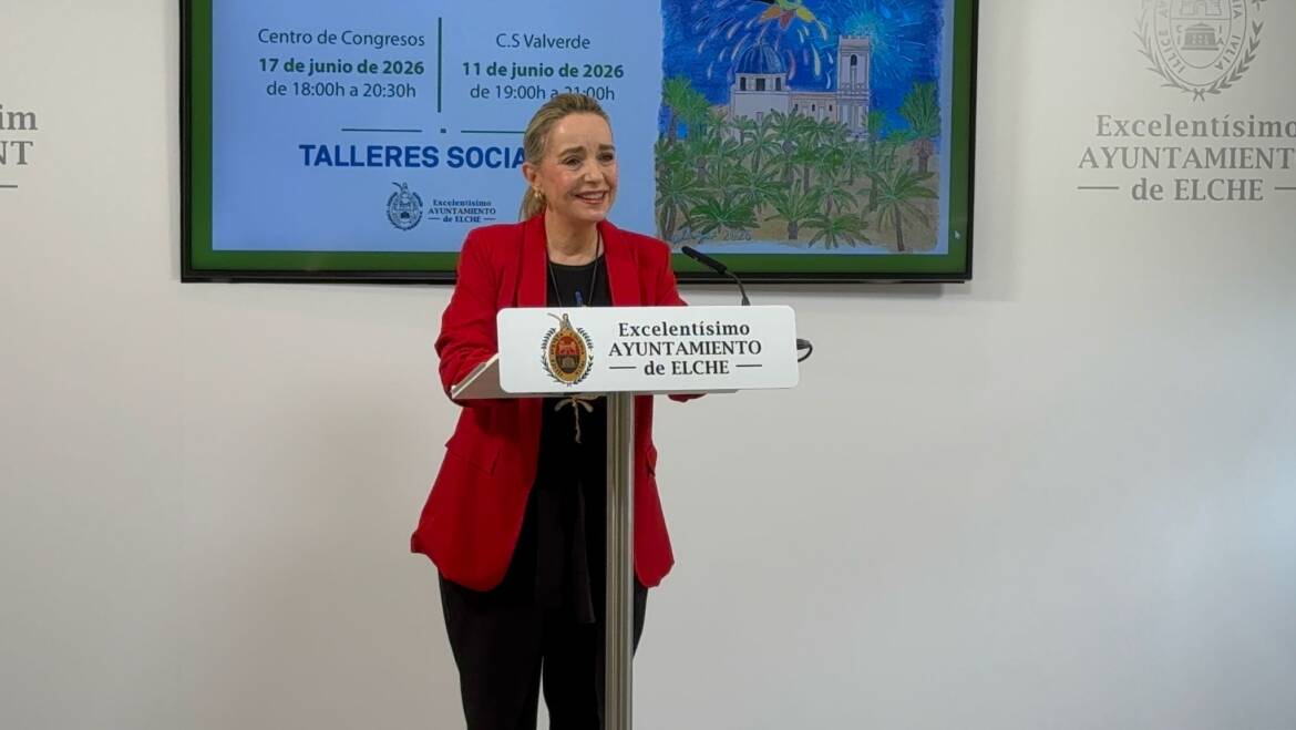 Las jornadas de clausura de Talleres Sociales llegan el 11 y el 17 de junio a Elche y pedanías