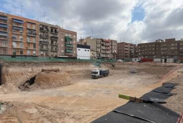 Avanzan las obras del futuro Centro Sociocultural de Jayton