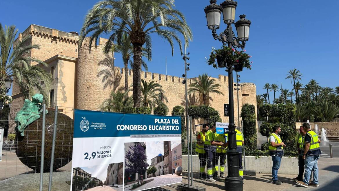 Comencen les obres de remodelació de la plaça del Congrés Eucarístic