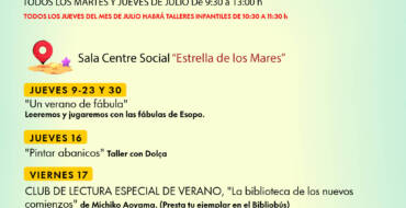 Actividades gratuitas del Bibliobús en Arenales del Sol