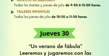 Taller infantil «Un verano de fábula» en la sala de mayores del Centro Social «Estrella de los Mares» de Arenales del Sol
