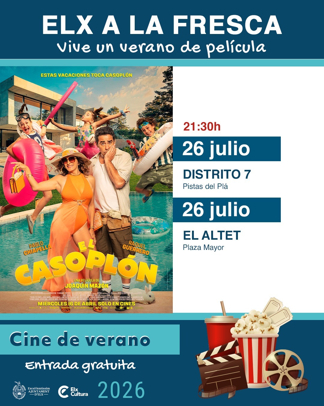El cine de verano recorre barrios y pedanías con más de 30 proyecciones (2)