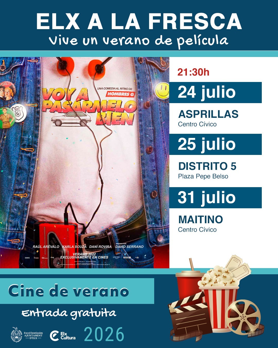 El cine de verano recorre barrios y pedanías con más de 30 proyecciones (3)