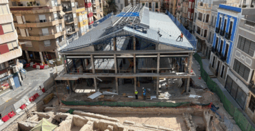 Avanzan las obras de reurbanización del Mercado Central