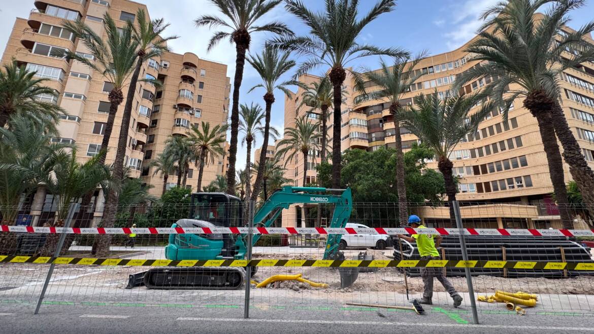 Avanzan las obras de renovación integral de la calle Porta de la Morera