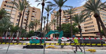 Avanzan las obras de renovación integral de la calle Porta de la Morera