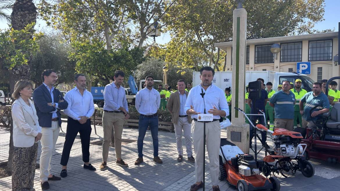 Elx incorpora, a través d’una nova contracta, 70 treballadors per a la cura dels parcs i jardins