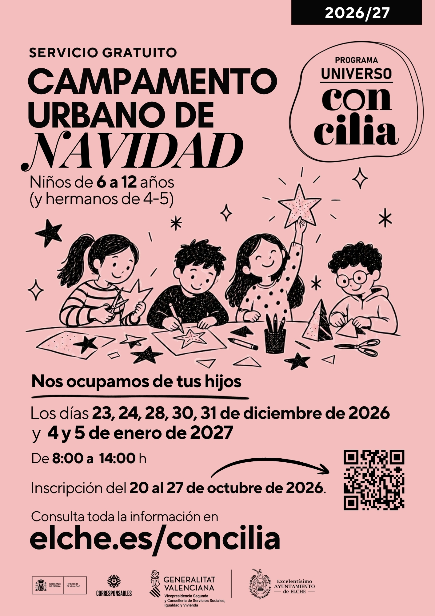 CARTEL NAVIDAD programa universo concilia ELCHE